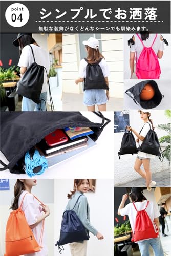 ZEROH ナップサック プールバッグ ブラック