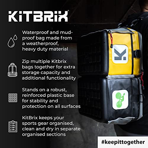 Kitbrix 3 Kit Bag Bundle - Gray, Red & Navy - Swimming, Cycling, Triathlon, Soccer, Gym, Mma, Running, Gym, Football, Soccer, Triathlon Transition, Obstacle Course Racing X3 Bag Set #TOP5