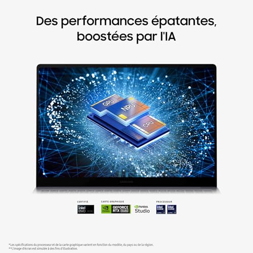 Samsung Galaxy Book4 Ultra Ordinateur portable 16'' Intel Evo Edition – Intel Core Ultra 9 RAM 1 TERA SSD NVIDIA GeForce RTX Clavier AZERTY FR - vue 4