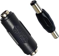 Vista 5 de Adaptador de conector de corriente CC de 10 unidades, 0.217 x 0.083 in, enchufe macho a macho, enchufe hembra a hembra para cámara de seguridad