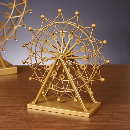 Weihnachtsdeko Riesenrad für Zuhause, Bauernhaus, drehbares Leuchtrad...