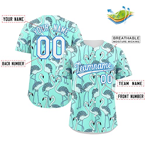Custom Gradient Baseball Jersey Button Down Shirt Stitched/Printed Personalized Name Number Logo for Men Women Youth miniatura 2