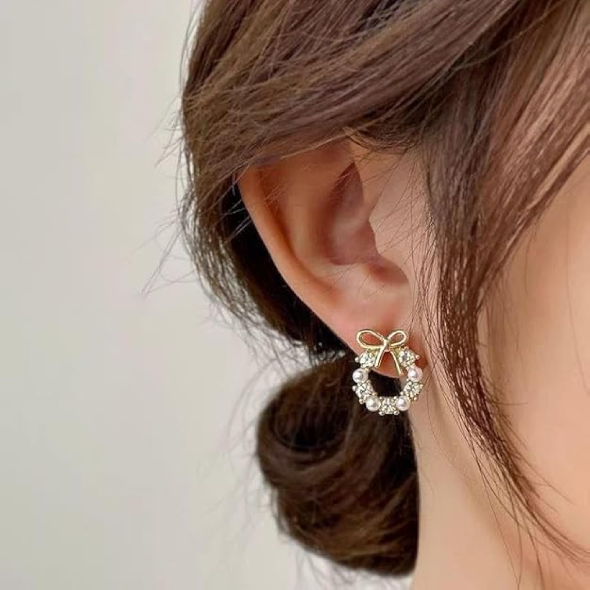 Women's Gold Plated Earrings Combo, 3 Pair Set