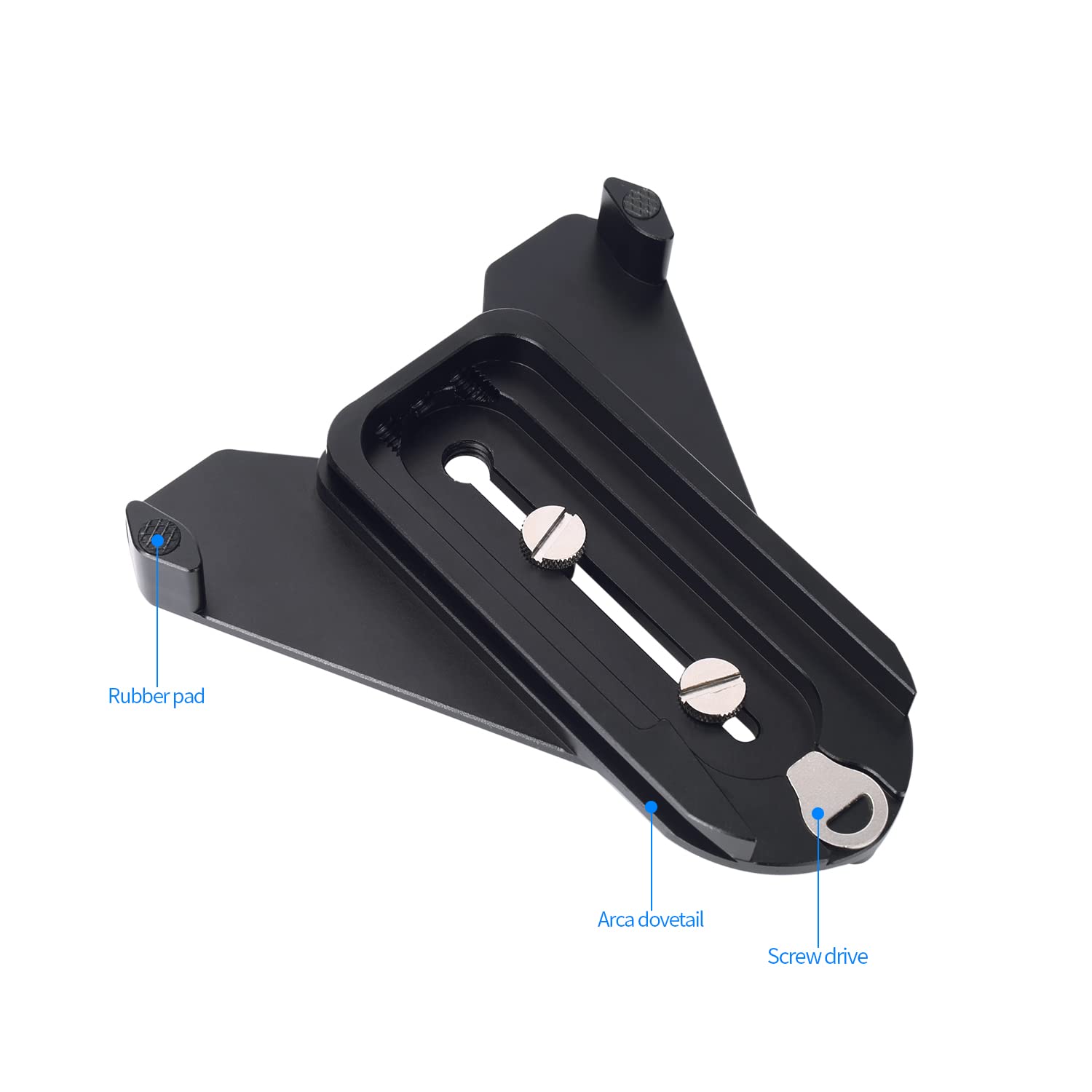 NICEYRIG Manfrotto - Placa Base Universal de liberación rápida para cámara, Placa de conexión rápida, QR de liberación rápida con Agujeros roscados de 1/4-20 para Manfrotto, DSLR