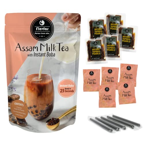 Buy Flavfar Thai Milk Tea with Instant Tapioca Pearls Authentic Thai