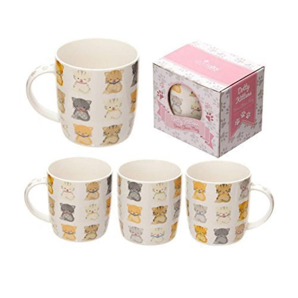 Puckator Multicolor Cute Kittens Design Bone China Mug