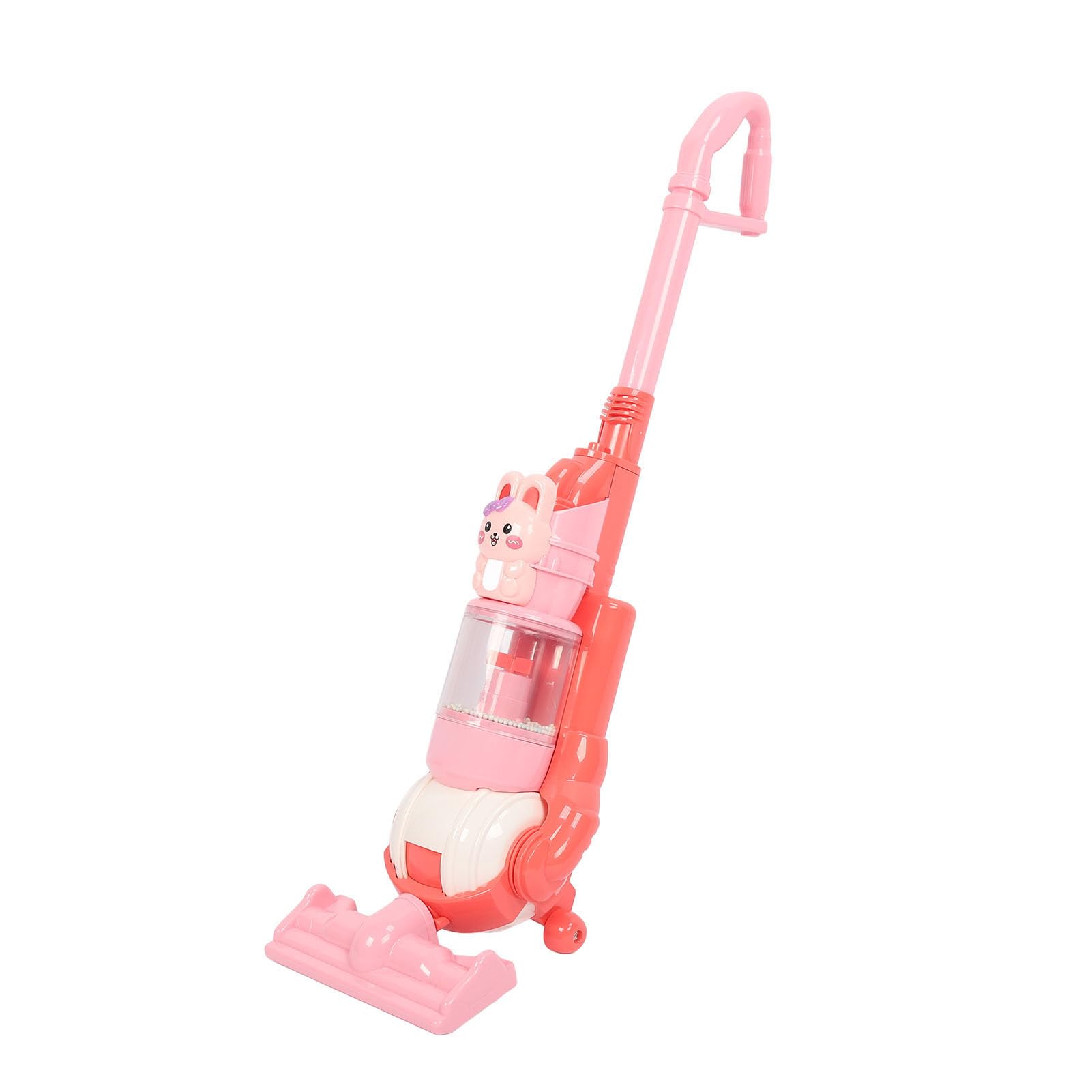 Aspirapolvere Elettrico Giocattolo per Bambini Ricarica USB Cartone Animato con Effetti Sonori per Giochi per Bambini 64 X 17,5 Cm (Coniglia)