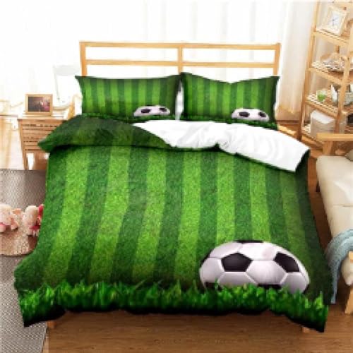 Housse de couette football cadeau idéal pour lit queen size d un jeune joueur