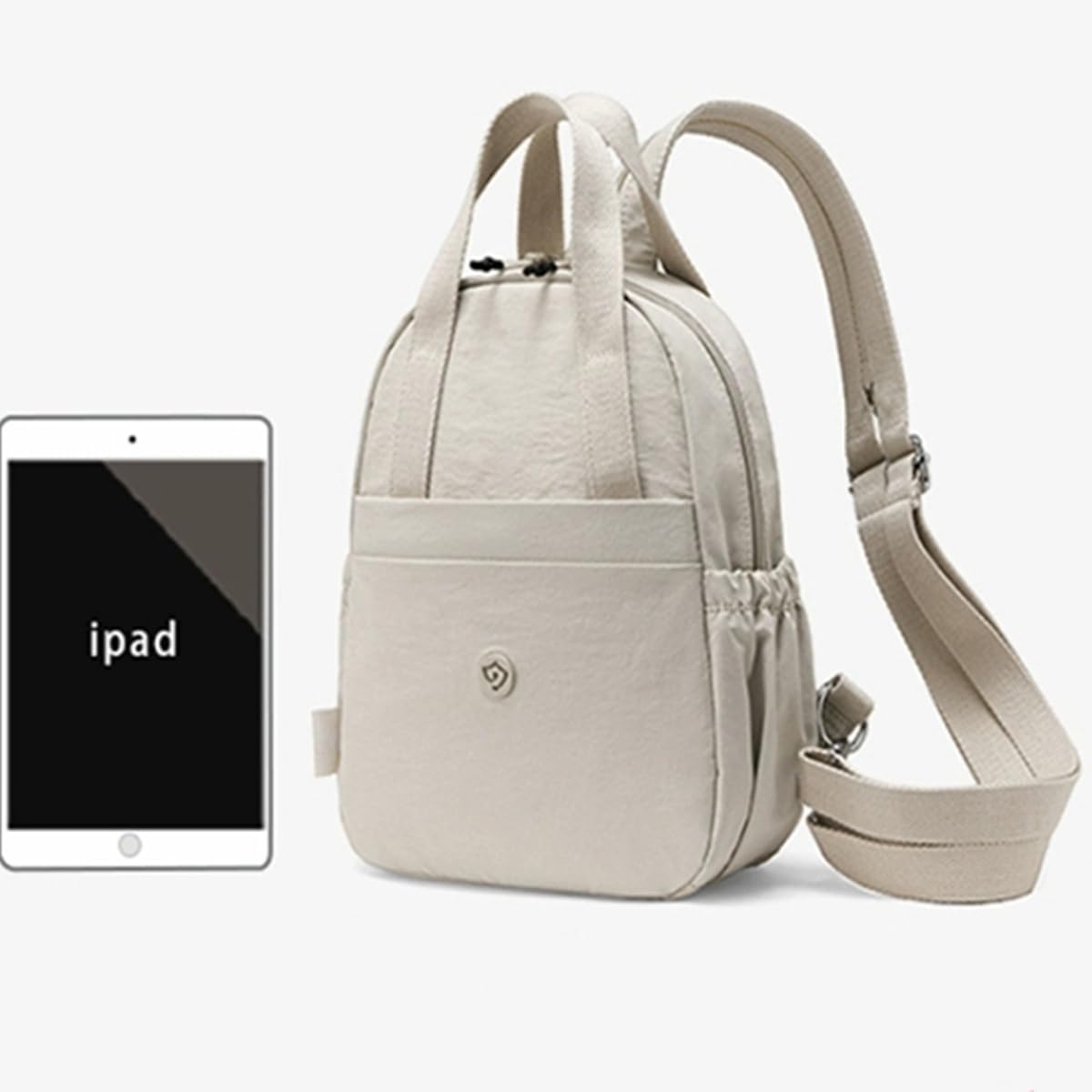 Mini Nylon Women 11 Inch Backpacks Simple Lightweight Durable Adjustable Shoulder Straps Travel Bag - Image 3