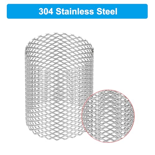 Image of PATIKIL 4 Pcs 25mm OD Strainer Mesh, 30mm H Screen Y Shaped Strainer Filter Valve Mesh Screen 304 Stainless Steel Strainer Mesh for Debris Pump Water Oil Separation