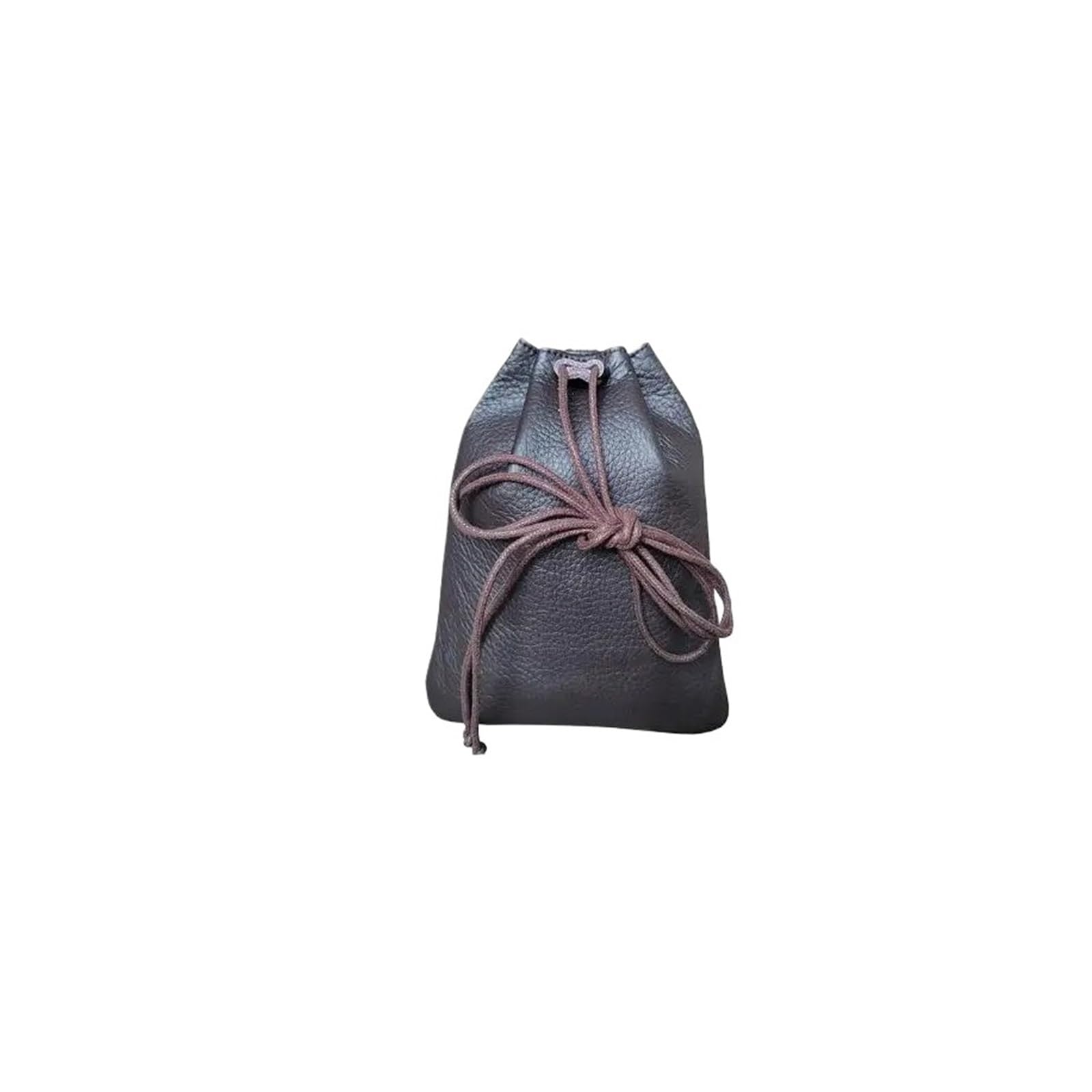 AYWTIUN Leather Drawstring Pouch Wallet Coin Purse Drawstring Storage Bag Faux Leather Pouch
