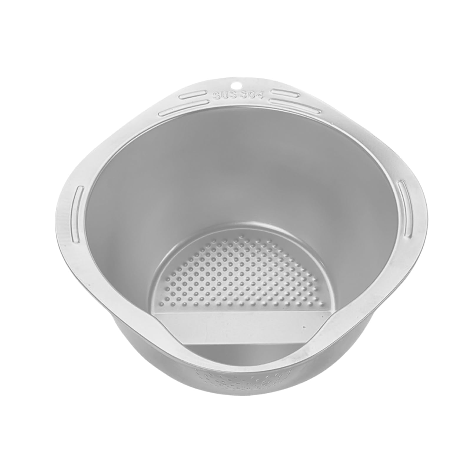 Xjdzineq Portable Vegetable Colander Kitchen Fruit Drain Bowl Vegetable Strainer Stainless Steel Drain Basket Kitchen Tool Washing Basin