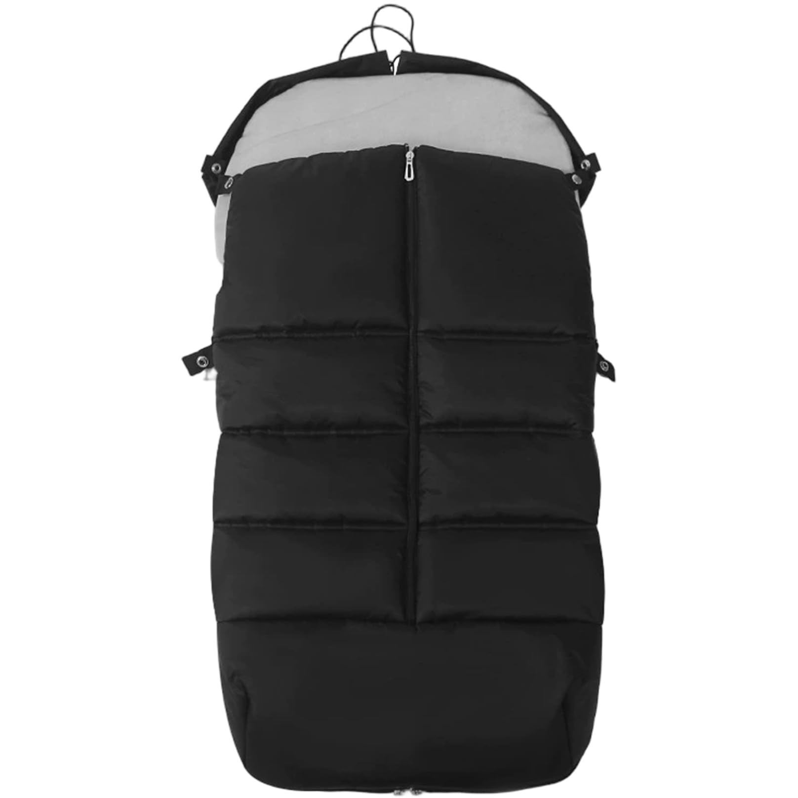 Coprigambe per passeggino e carrozzina, Coprigambe per passeggino impermeabile per e carrozzina con caldo pile Copripasseggino invernale staccabile con cerniera Nero, Coperta
