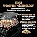 Ninja Woodfire Outdoor Pizza Oven, 5-in-1 Portable Electric Roaster Oven, Heats up to 700°F, 5 Artisan Pizza Settings, Integrated BBQ Smoker Box, Includes Flavored Wood Pellets, Terracotta Red