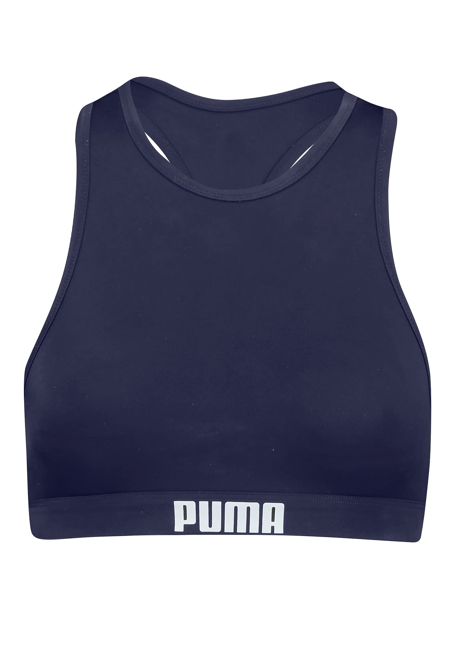 Puma - Women's Swimwear - Racer Back Swim Top - Bikini Top (1-Pack) - Navy - M
