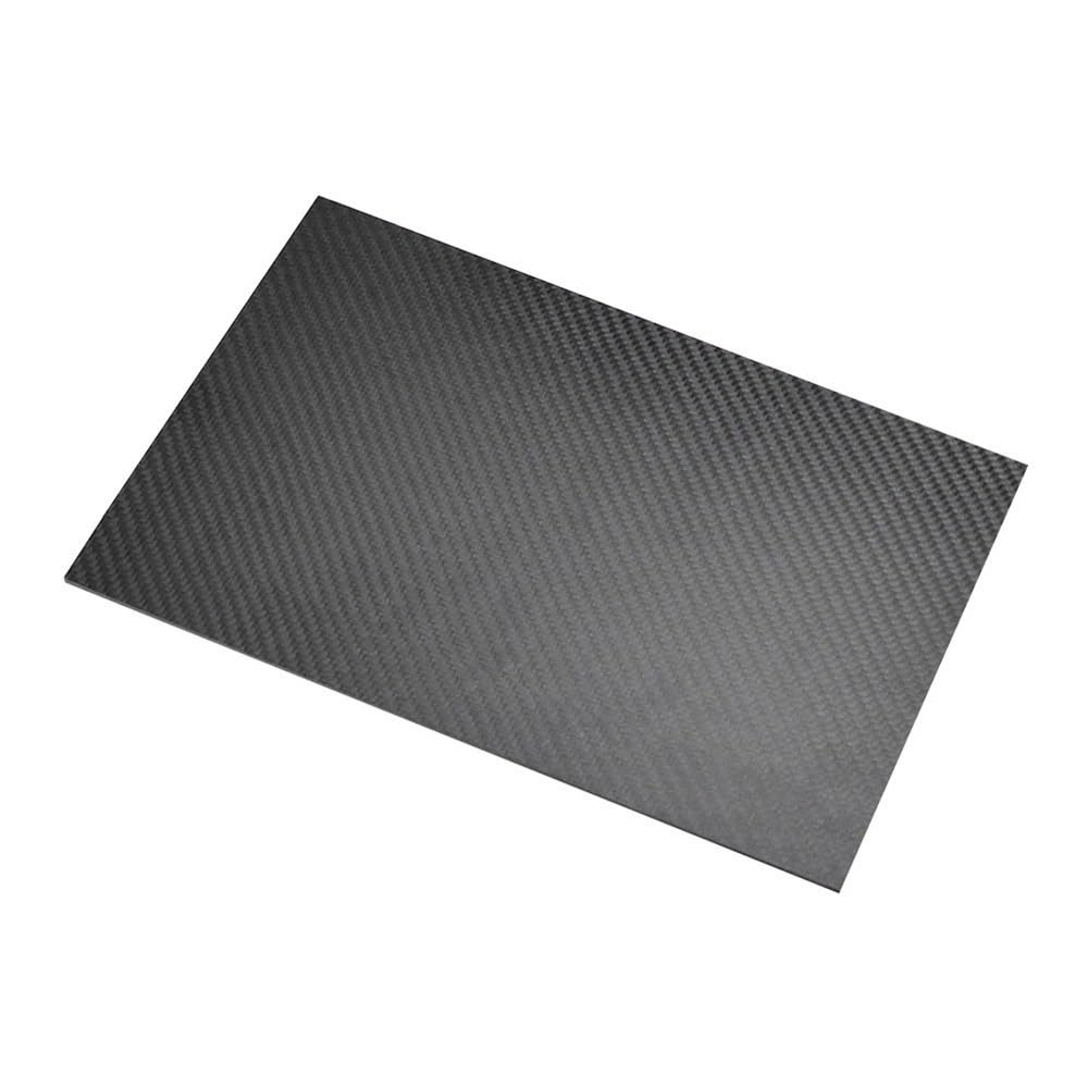 1 szt. 2 mm 3K Twill Matowy arkusz z włókna węglowego - Panel z czystego węgla o wysokiej wytrzymałości do dekoracyjnego i konstrukcyjnego wzmocnienia(245x395mm)