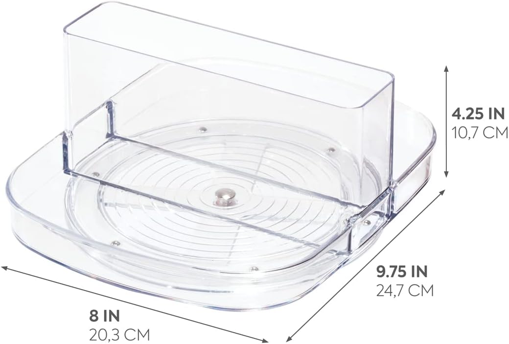 Clear Plastic Napkin and Condiment Spinner