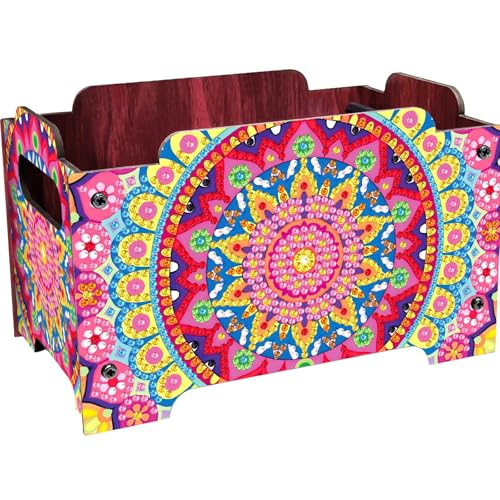 5D DIY Art Painting Decorative Storage Box Wood Storage Clutch