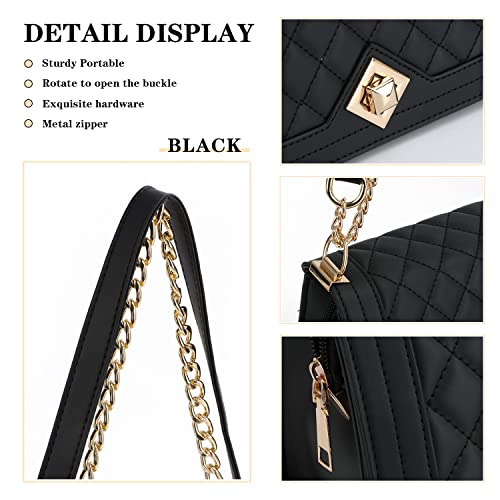 Ynport Fashion Quilted Crossbody Bag For Women Classic Satchel Handbag Ladies Small Leather Shoulder Purse Evening Bag #TOP3