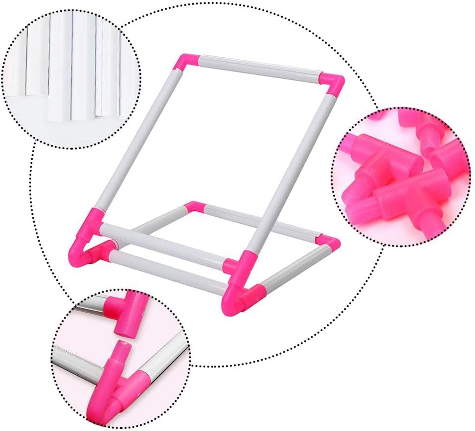 Harilla Embroidery Clip Frame, Rectangular Sewing Hoop Tools, Cross