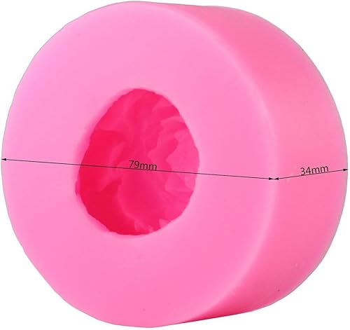 Miniatura 3 de Fewo Moldes de silicona para jabón de peonía 3D, moldes para velas de peonías, fimo, arcilla, decoración de pasteles, gelatina de silicona, azúcar,