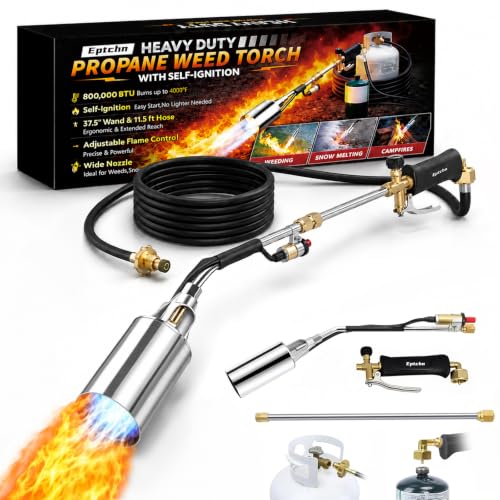 Eptchn Propane Torch Weed Burner, Heavy Duty Self-Ignition Weed Torch