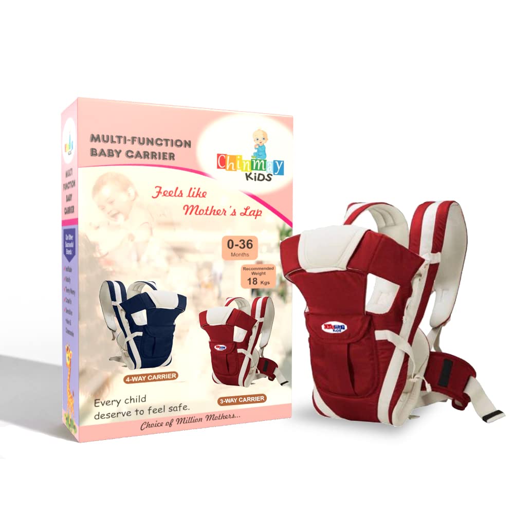 Chinmay Kids Carrier Bag 4-in-1 Adjustable Baby Kangarooarry Sling/Back/Fr Bag/Baby Front Carrier for Baby with Safety Belt and Buckle Straps-image-39