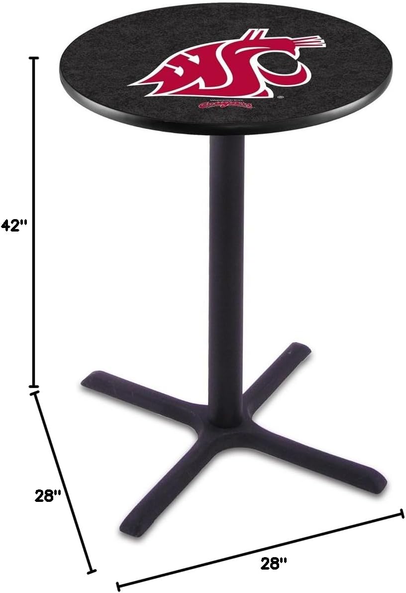 Holland Bar Stool Co. L211-42" Black Wrinkle Washington State Pub Table