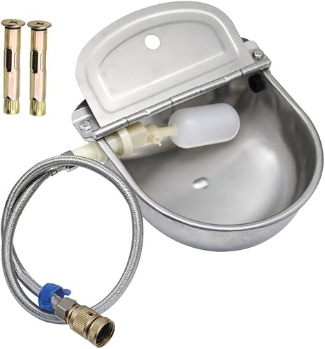 Riego automático de acero inoxidable para ganado de granja, mascotas, riego automático para perros, ganado, caballo, válvula flotadora, oveja cabra