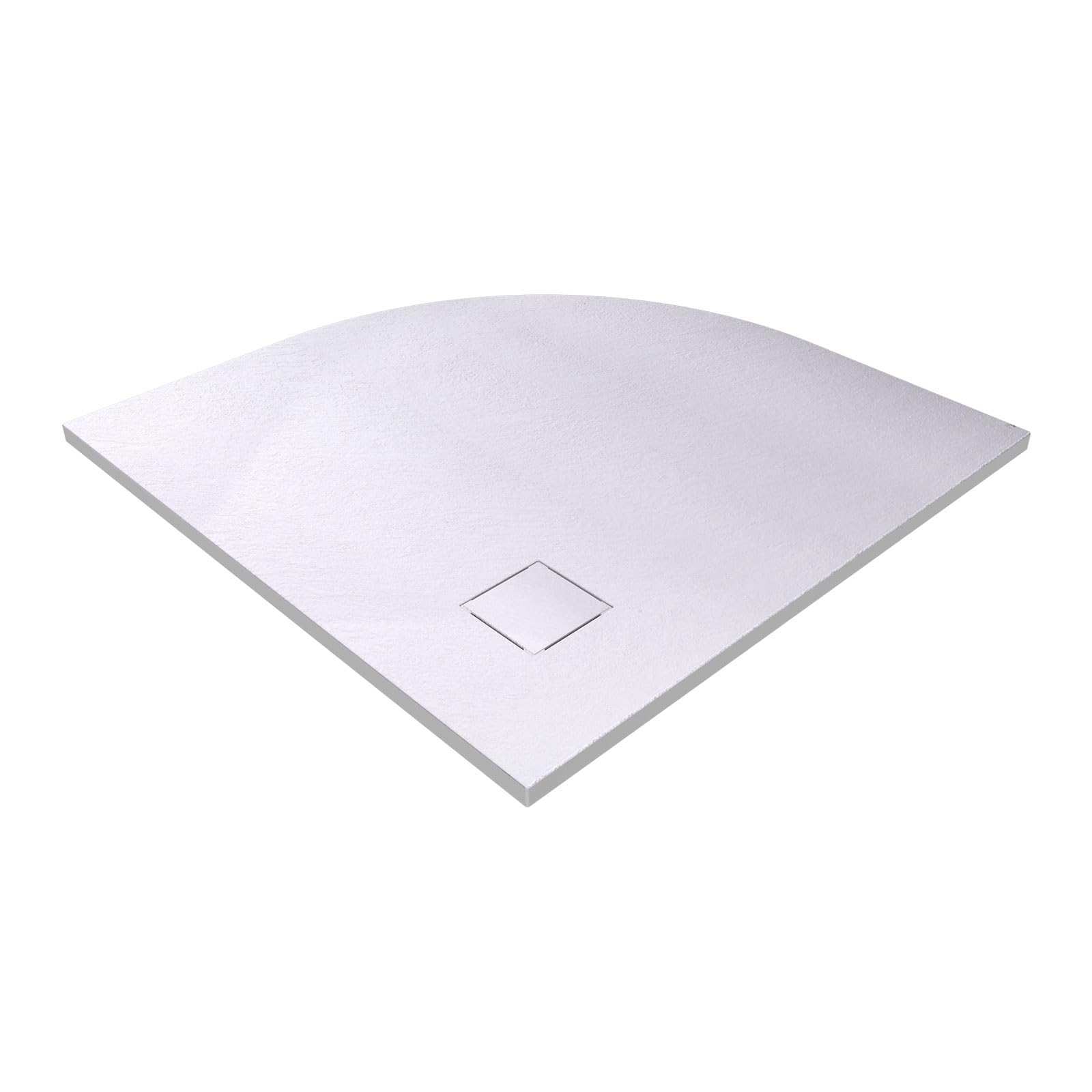 EMKE Piatto doccia 90 x 90 cm antiscivolo SMC piatto doccia 90 mm scarico piatto doccia bianco
