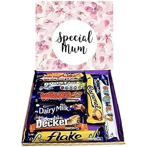 Mothers Day Special Mum Cadbury’s Chocolates Sweet Box candy Gift Hamper Treat 8 Full Size Chocolate Bars Pick N Mix Christmas Birthday Mummy Presents Cover