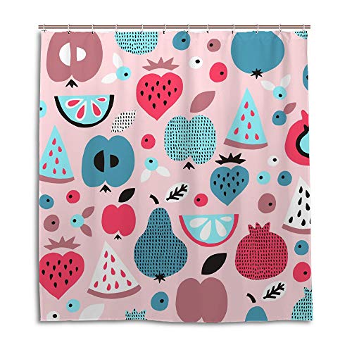 Rideau de douche imperméable 66x72 multicolore store de baignoire lavable - 2