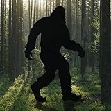 Zonon 7.5ft Large Bigfoot Metal Outdoor Yard Decor Big Foot Sasquatch Gifts for Men Women Bigfoot Statue Silhouette for Yard Art Patio Lawn Forests Garden Outdoor Farmhouse Decoration(Black,Classic)