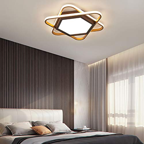 Plafonnier LED bois massif avec éclairage stable anti-fatigue oculaire