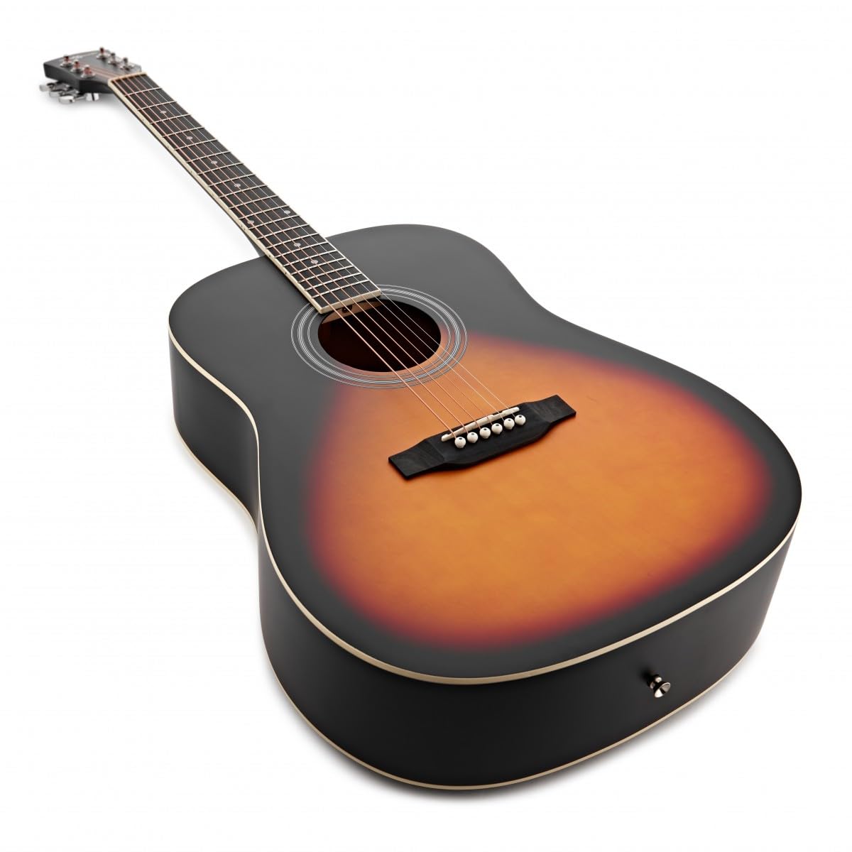 Guitare Acoustique Dreadnought et pack Accessoires par Gear4music, Sunburst