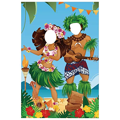 Divertida Pancarta Hawaiana para Fotos 150 x 100cm Fondo De Playa De Verano Fiesta Aloha Decoraciones para Fiestas Hawaianas Aloha para La Decoración De La Fiesta De Verano De La Piscina De La Playa Cover