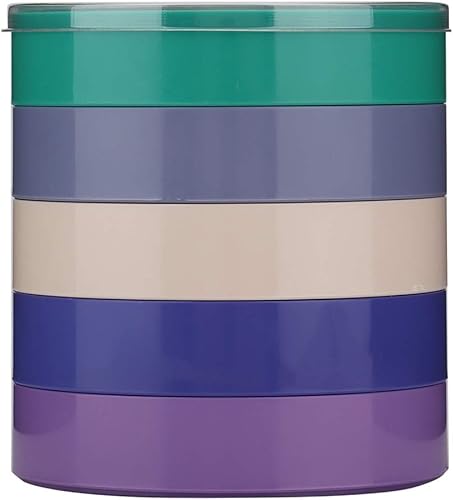 Miniatura 3 de Contenedor de caja de piezas de reloj, soporte de movimiento de reloj, cubierta antipolvo, 5 capas, almacenamiento de herramientas de reloj para