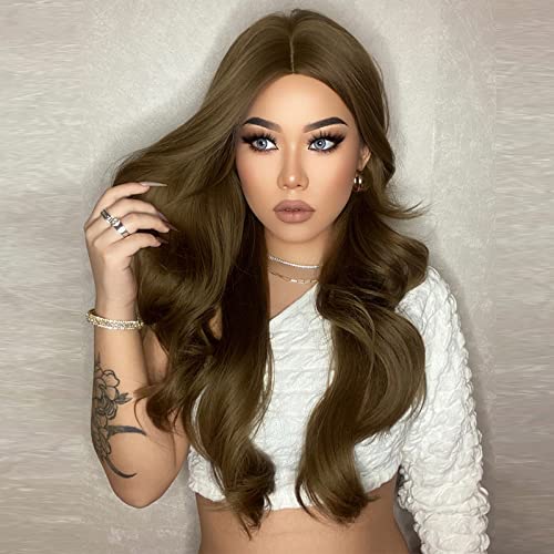 Perruque blonde longues de 20-26 pouces pour femmes costume de cosplay synthétique
