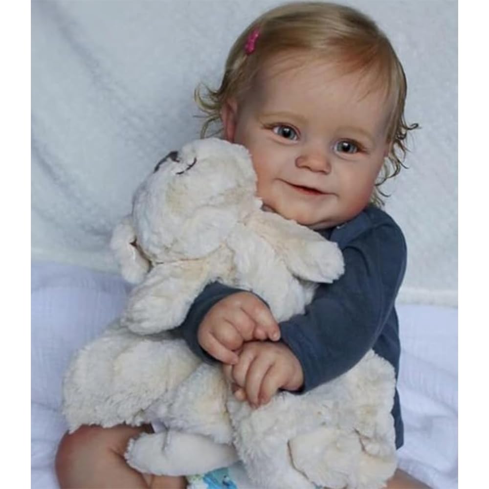 DOYSDJH Realistic Baby Doll, 20 Inches Reborn Baby Dolls Realistic Soft Silicone Vinyl Newborn Baby 50cm Handmade Reborn Dolls Girl Boys & Girls Toy Gift With Accessories