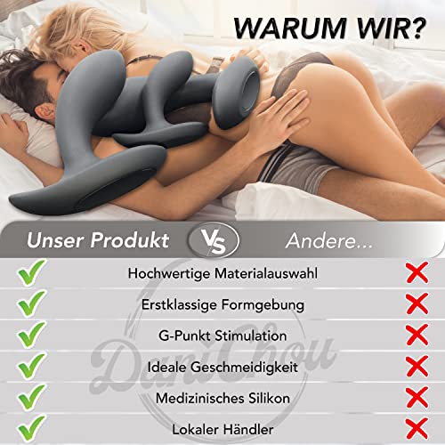 DaniChou® 3-delige siliconen anale plug set / butt plug, beginnerservaring, seksspeelgoed beide, prostaat stimulatie mannen, dildo anaal, anale plug seksspeelgoed set, anaal speelgoed - Afbeelding 6