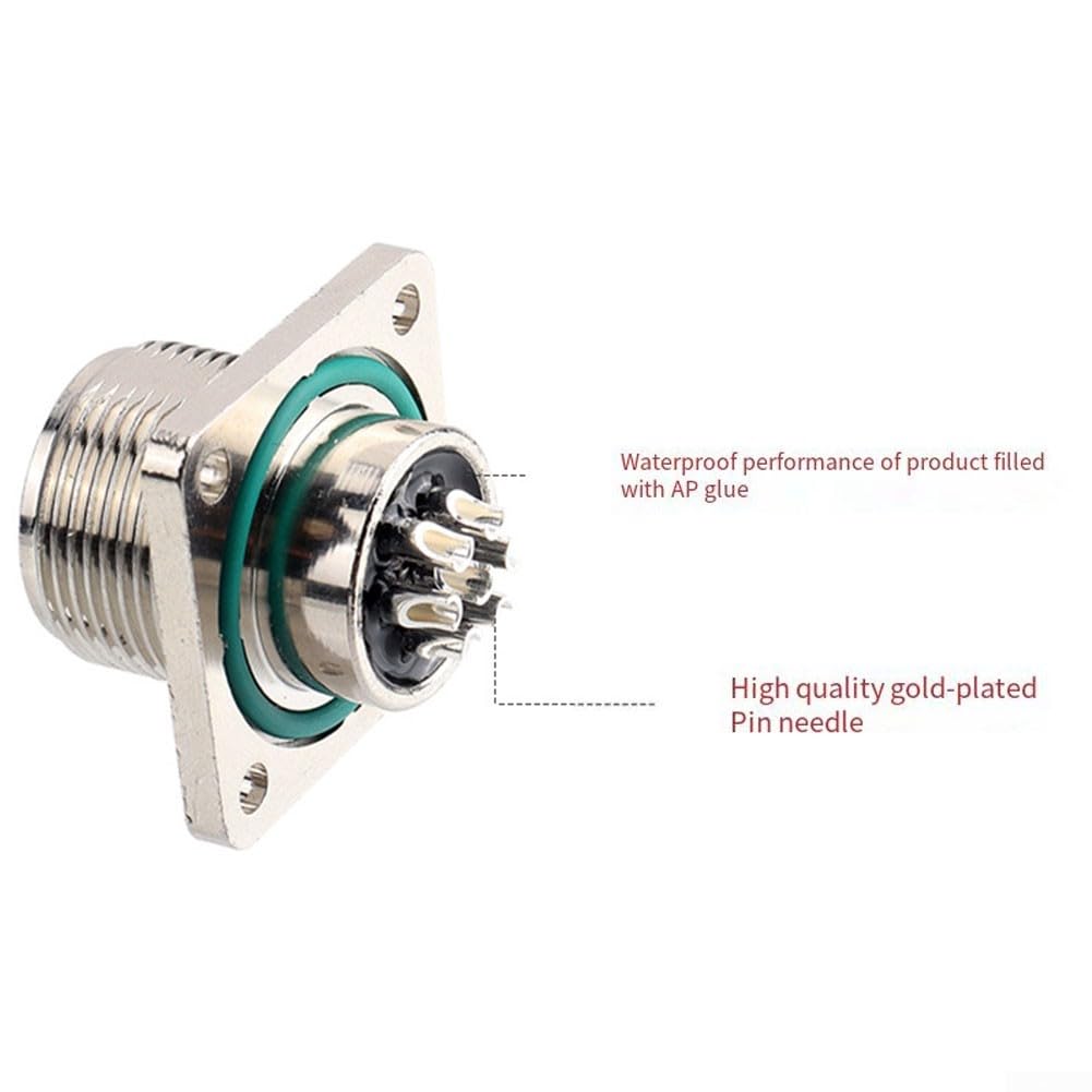Conector de válvula proporcional de freno, conectores de herramienta de purga de válvula con IP67 clasificado 4 6 7 opciones de pin para REXROTH para MOOG para PARKER (7pin)
