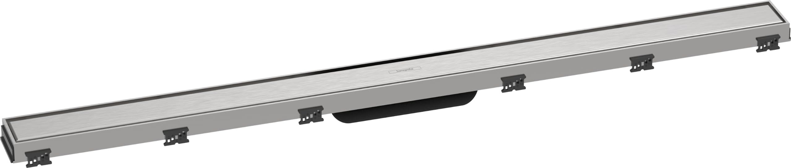 hansgrohe RainDrain Match - Canaleta de ducha (1000 mm, marco ajustable, acero inoxidable cepillado)