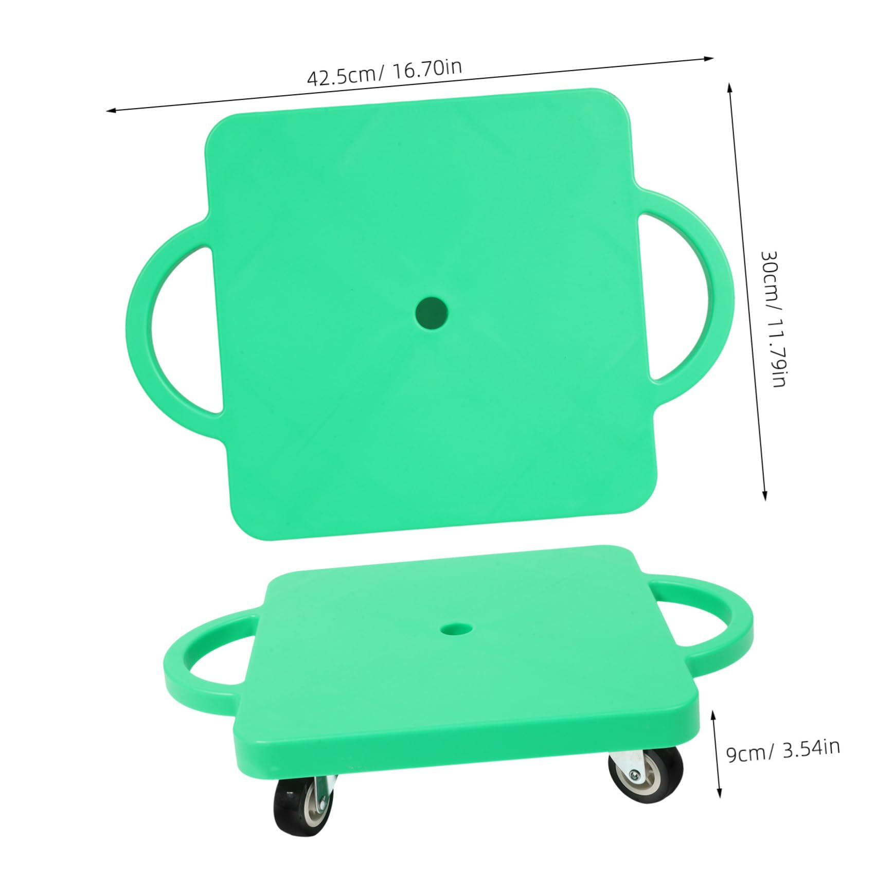 KESYOO Balance Training Scooter Plastic Square Scooter Board for Boys and Girls Sensory Development Toys