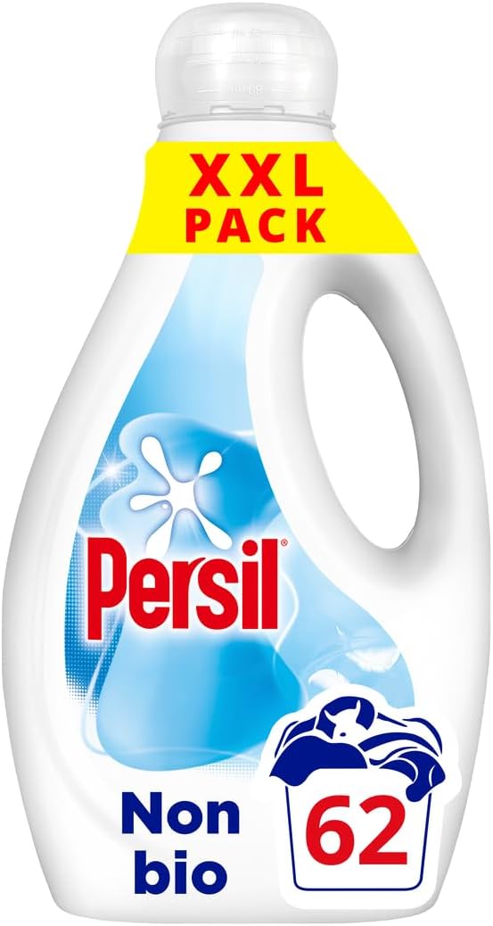 Persil Non Bio Laundry Washing Liquid Detergent 62 washes (1.674 L)