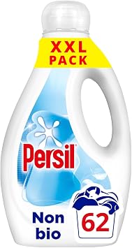Persil Non Bio Liquid Detergent outstanding stain removal tough on stains, gentle next to sensitive skin 62 washes 1.674 L