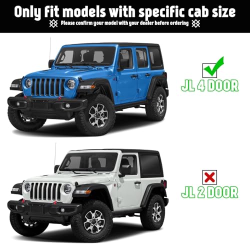 Estribos laterales para Jeep Wrangler JL 2018-2025 4 puertas miniatura 3