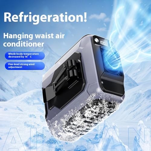Ventilateur de taille réglable contre la chaleur avec clip et batterie USB - 4