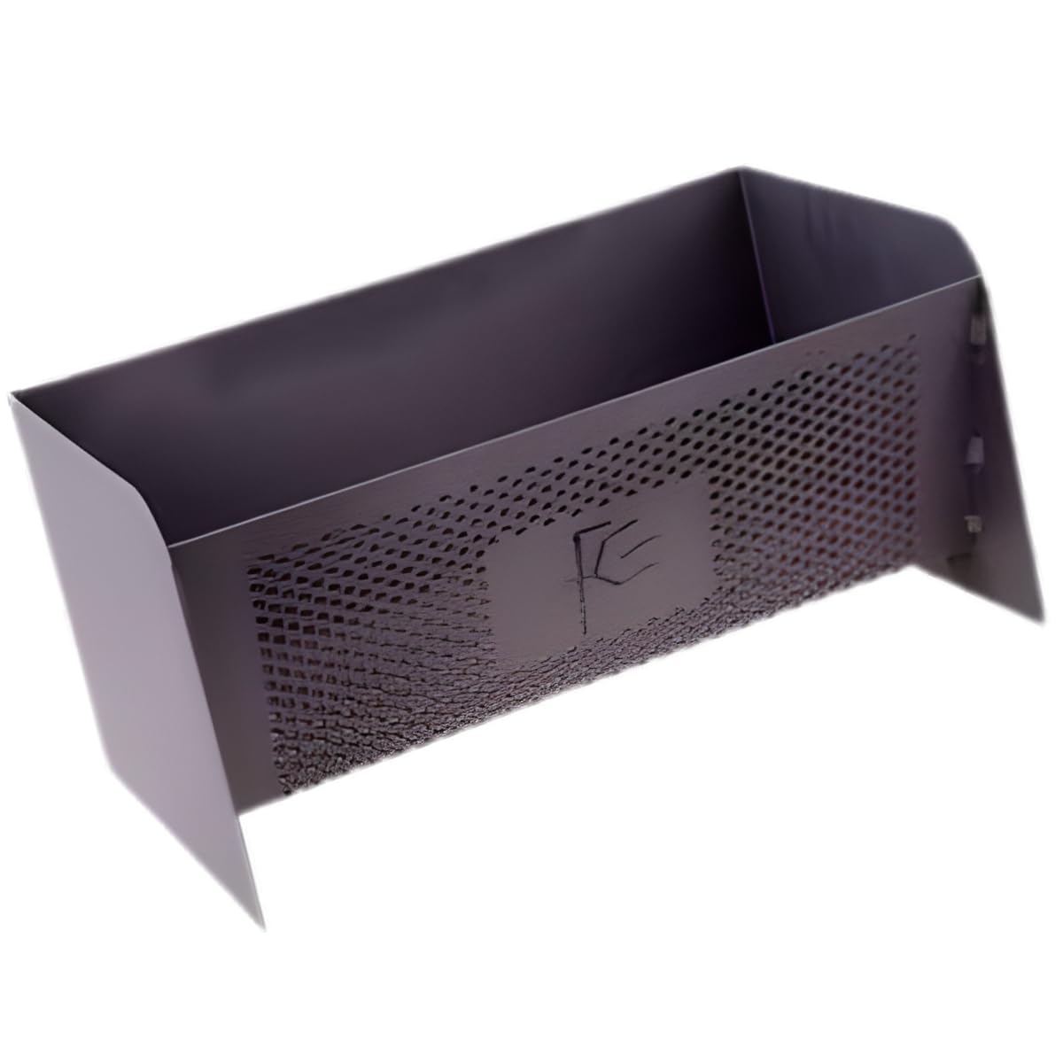Panier noir à pellets, panier brûleur à granulés de bois, braséro intérieur/extérieur - Longueur 40 x Profondeur 23 x Hauteur 20 cm