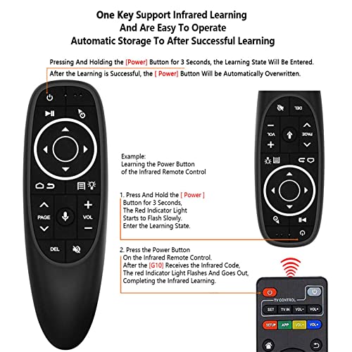 G10s Pro Voice Air Fly Mouse with Backlight,2.4G RF Wireless Remote Control | Air Fly Mouse with Voi