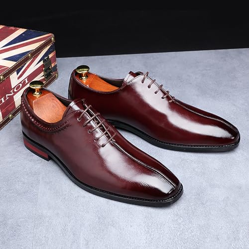 Men's Dress Shoes Men's Business Formal Oxford Shoes Business Patent PU Leather Shoes for Men4